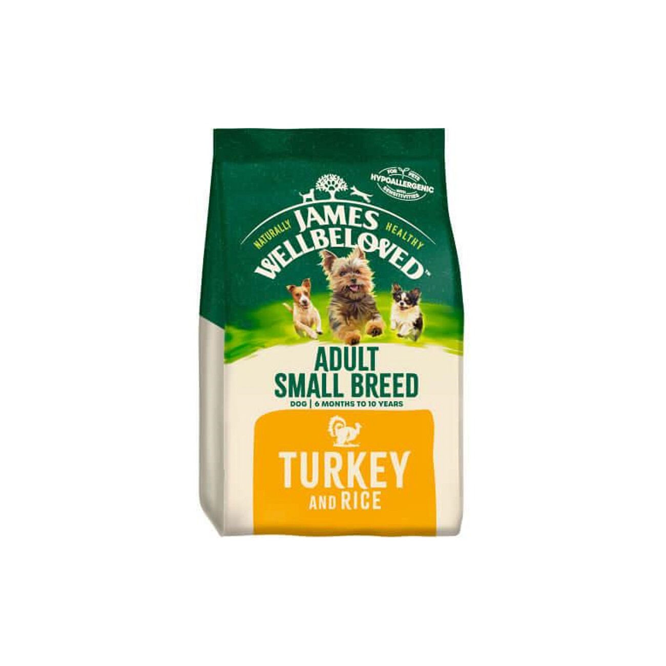 James Wellbeloved Adult Small Breed dry dog food Turkey with rice 1.5 kg MAXI ZOO