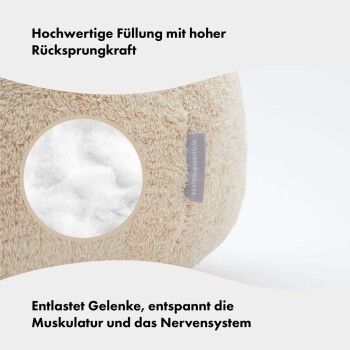 Hochwertiges Haustierbett, beschriftet mit "WILLIAM WALKER", entworfen zur Gelenkentlastung und Muskelentspannung.