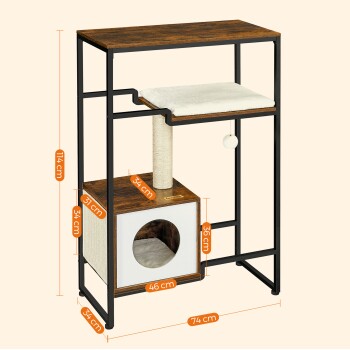 Katzenbaum 2-in-1-Möbel