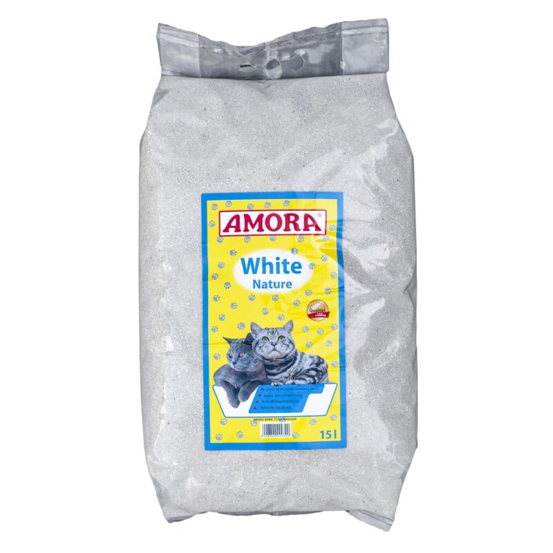 Amora Katzenstreu White Compact 15 Liter