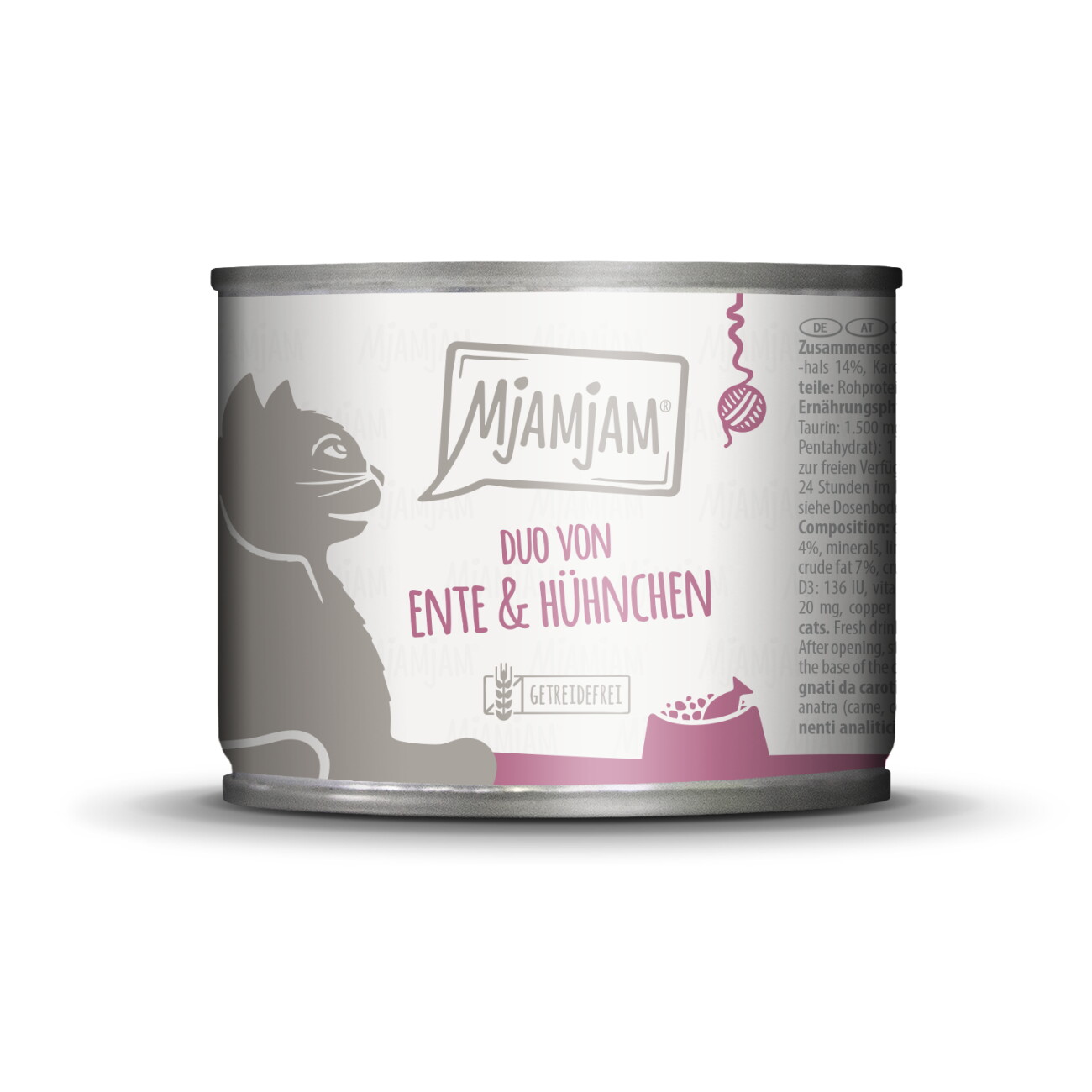 MjAMjAM Nassfutter Katze Adult, Duo 6x200 g Ente und Huhn