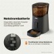 ZEDAR-Automat mit Trockenfutter und Batteriefach; Text 'Notstrombatterie' und 'Funktioniert ohne Netzstrom'.