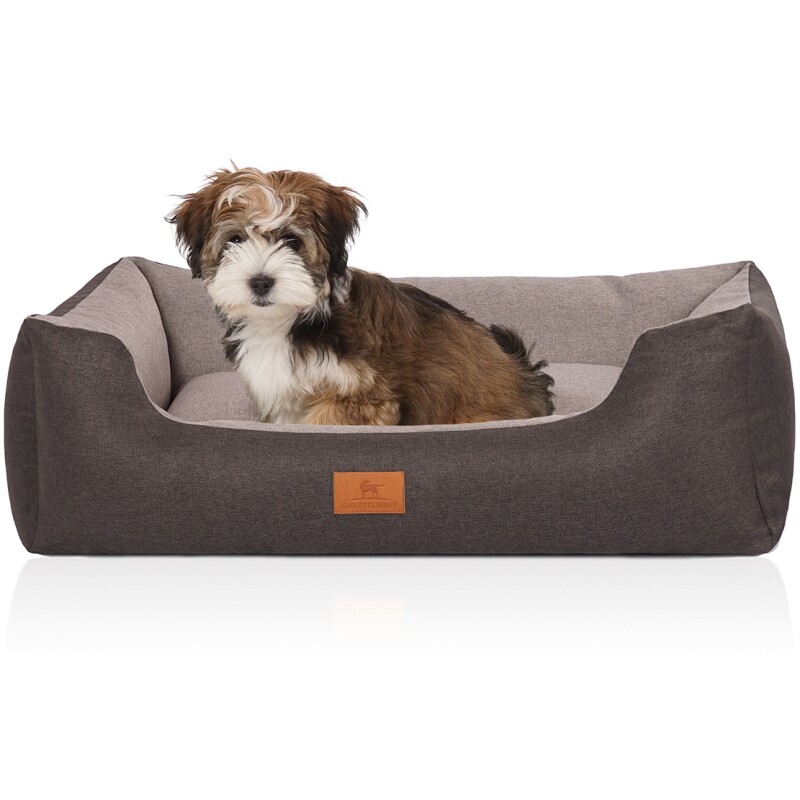 Knuffelwuff Hundebett Luke Aus Velours Mit Feinem Handwebcharakter