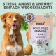 Wohlfühl Snacks für Hunde, entwickelt zur Linderung von Stress, Angst und Unruhe. Enthält Zutaten wie Passionsblume, Karotte und Kartoffel.