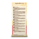 Back of Russel Rabbit Fruities pet treat packaging with feeding directions and ingredients in multiple languages.
