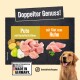 Doppelter Genuss! Pute mit Kartoffel & Birne und Hähnchenfilet, getreidefreie Rezeptur, hergestellt in Deutschland, glücklicher Golden Retriever.