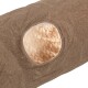 Katzentunnel XXL mit Kuschelfell beige