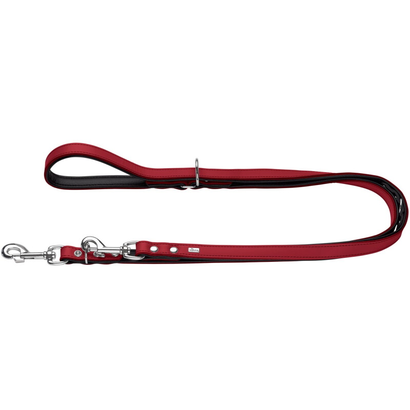 Hunter verstellbare Hundeführleine basic rot 1,3 cm
