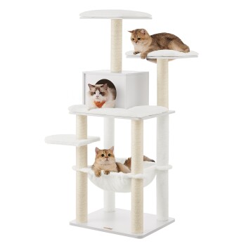 Katzenmöbel 138cm modern weiß
