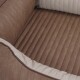 Orthopädisches Hundebett Outlander aus laser-gestepptem Kunstleder braun/ grau XXL