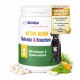 Behälter mit GIGI Gelenk- und Knochensupplementen für aktive Hunde, mit 90 Tabletten, mit Ansprüchen auf Vorteile von Kollagen und Hyaluronsäure.