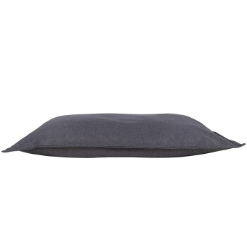 Grauem Haustierbettkissen mit einem weichen, flachen Design, geeignet für Hunde oder Katzen.