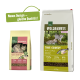 Zwei Säcke Katzenfutter von Real Nature, mit den Bezeichnungen "Wilderness Kitten" und "True Country Huhn mit Fisch", die ernährungsphysiologische Details zeigen.