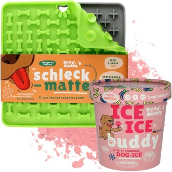 Schleck-Kit, Leckmatte + Schleck-Pulver