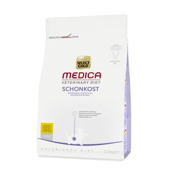 Select Gold Medica Veterinary Diet Schonkost Katzenfutterbeutel, 2,5 kg, als hochverdaulich für Kätzchen gekennzeichnet, mit Huhn.