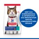 Hundefutterbeutel mit Hill's Science Plan für reife erwachsene Katzen, der die Unterstützung für Energie, Immunität und lebenswichtige Organe hervorhebt.