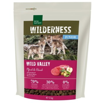 Wilderness Junior Wild Valley Konina i wołowina 1 kg