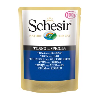 Schesir Gelee 20x100g Thunfisch mit Wolfsbarsch