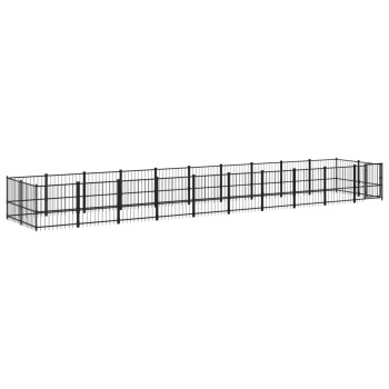 Outdoor Hundezwinger Stahl 9,7 m, 1,935 m, 1 m