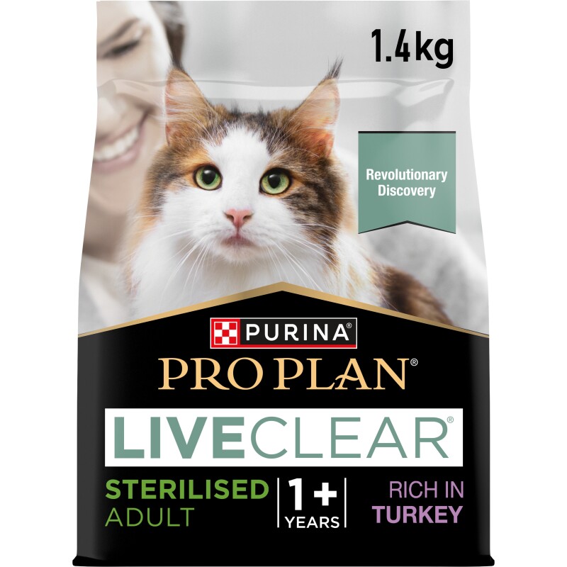 PRO PLAN Liveclear Gesteriliseerd Adult Kalkoen 1,4 kg