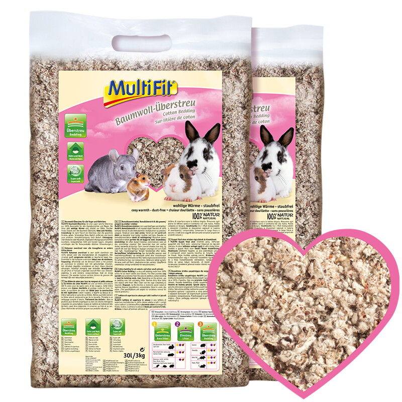 MultiFit Sur-litière en coton 2x30 l