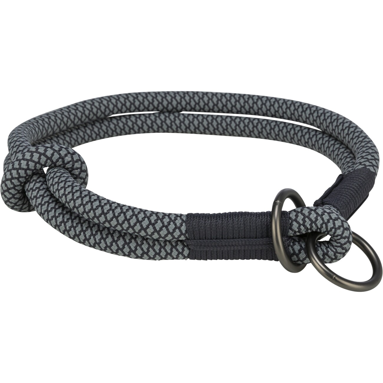 Trixie Soft Rope Zug-Stopp-Halsband schwarz S-M | FRESSNAPF