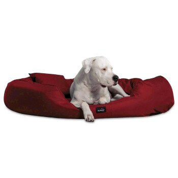 ® ARES VISCO Polyester - Orthopädisches Hundebett dunkelrot 1,45 m, 30 cm, 1,1 m