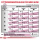 Hundefütterungsleitfaden: Diagramm, das tägliche Futterportionen nach Gewicht (2-10 kg) und Zustand (dünn, normal, übergewichtig) zeigt.