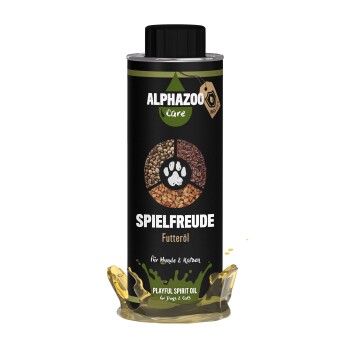 ALPHAZOO Spielfreude Futteröl für Hunde und Katzen 250 ml