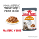 Torebka karmy dla kotów Royal Canin Hair & Skin z talerzem mokrej karmy, zawierająca informacje o wsparciu zdrowia skóry i 90% satysfakcji właścicieli.