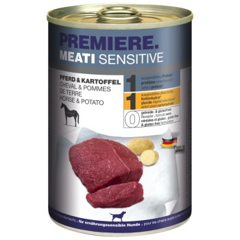 Meati Sensitive Cheval et pommes de terre 6x400 g