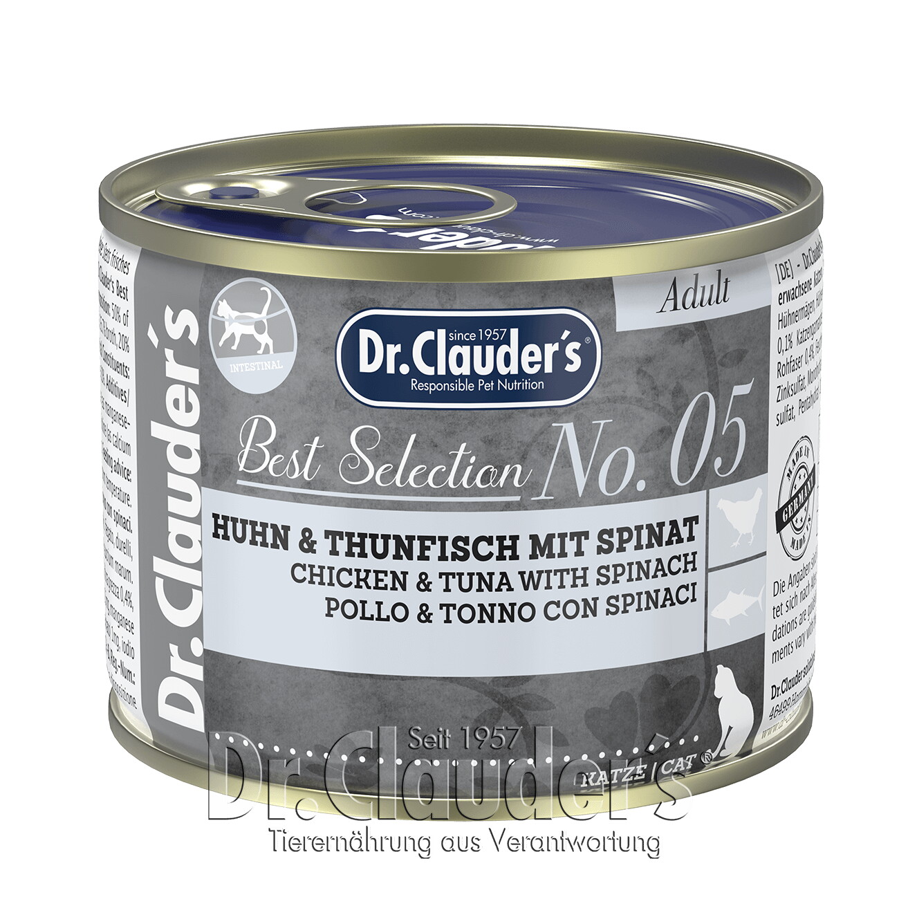 Dr. Clauder's Best Selection No5 Huhn & Thunfisch mit Spinat 12x200 g