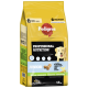 Pedigree Junior Hundefutterbeutel, 12kg, mit einem glücklichen Welpen, beschriftet mit "Professionelle Ernährung" mit natürlichen Zutaten und Präbiotika.