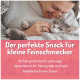Hundetraining-Snack in einem pinken und schwarzen Behälter mit der Aufschrift "Ente ohne süß & sauer", mit hohem Fleischanteil und getreidefreier Formel.