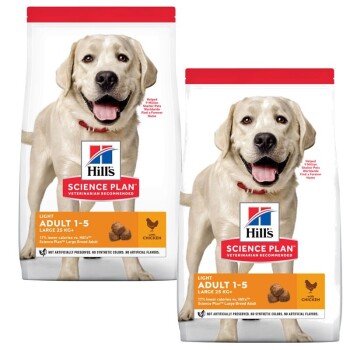 Hill’s Science Plan Light Adult Large Breed mit Huhn 2×14 kg