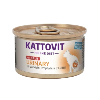 Kattovit Feline Diet Dosenfutter für Katzen mit Rindfleisch, gekennzeichnet mit "Urinary", entwickelt zur Vorbeugung von Struvitsteinen (FLUTD).