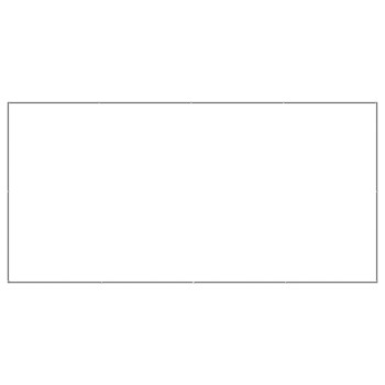 Leerer weißer rechteckiger Raum, kein sichtbarer Text oder Bilder.