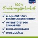Vitakraft-Anzeige mit "100% Ernährungsicherheit" und Vorteilen: "All-in-one", "Unterstützt die Zahngesundheit", "Hoher Ballaststoffgehalt", "Keine Zusatzstoffe."