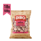 DIBO Rinderherz Tiernahrungsverpackung mit einer Katze und einem Hund, beschriftet mit "18x 500 g," was hervorhebt, dass es sich um ein proteinreiches gefrorenes Ergänzungsfutter handelt.