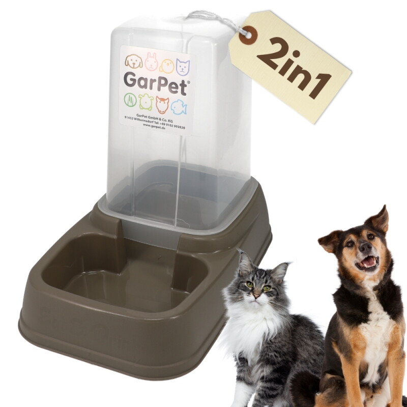 GarPet 2in1 Wasser und Futterautomat Hund 3,7L