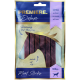 Verpackung für PREMIERE. Deluxe Fleischsticks, mit einem Pferdesilhouette, mit Text, der "mit Pferd", "weich" und "100g" angibt.