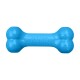 Blauw rubberen bot-speelgoed met het in reliëf aangebrachte 'KONG'-logo.
