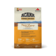 Sac de nourriture pour animaux de compagnie ACANA Wild Prairie Recipe avec étiquette "Protéines les plus élevées" ; 70% d'ingrédients d'origine animale, 30% de légumes, sans conservateurs artificiels.
