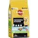 12 kg Pedigree Professional Nutrition Hundefutter Sack mit einem Golden Retriever, der natürliche Zutaten, Präbiotika und Superfoods präsentiert.