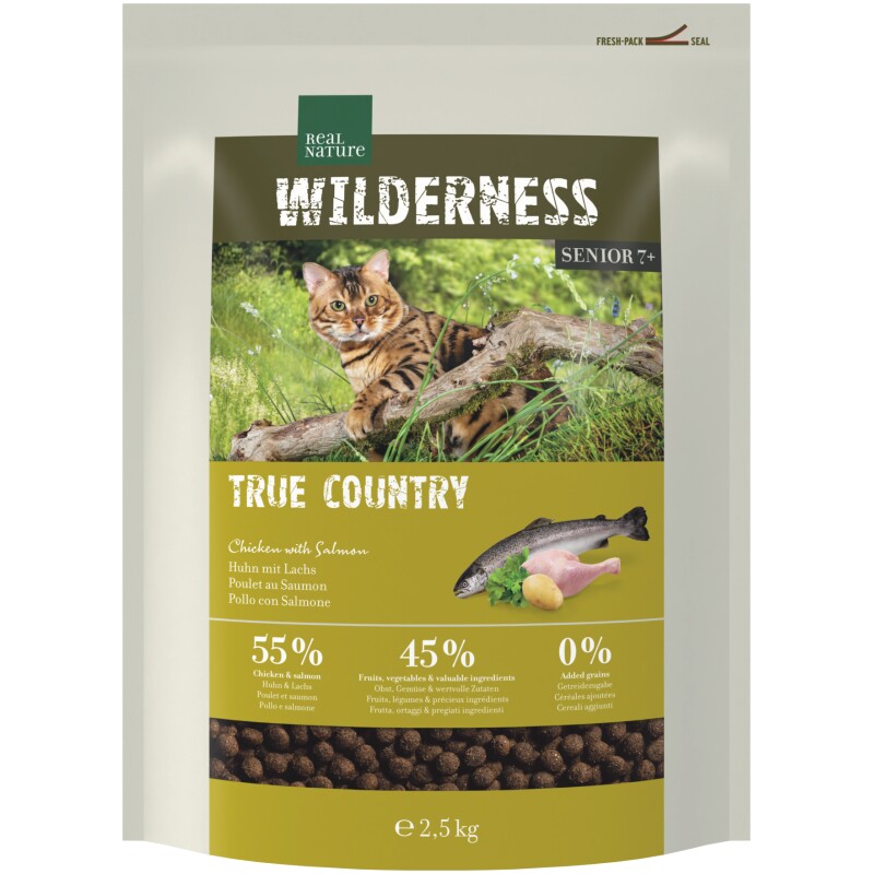 REAL NATURE WILDERNESS Droogvoeding Kat Senior 7+ True Country 2,5 kg