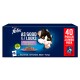 Felix cat food jumbo pack featuring "As Good As It Looks" with mixed selection in jelly, including salmon, chicken, beef, and tuna.