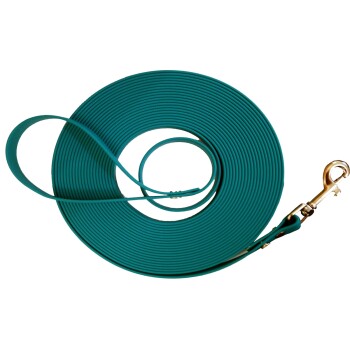 ab 35 kg Biothane Schleppleine helles stahlblau 3 m