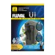 Emballage du filtre sous-marin Fluval U Series présentant une unité noire avec un débit réglable, pour aquariums de 55L, et caractéristiques clés mises en avant.