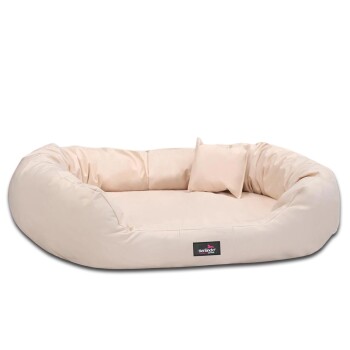 ® ARES VISCO Polyester - Orthopädisches Hundebett creme 1,1 m, 25 cm, 90 cm