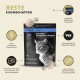 Peticare Ergänzung für Katzen, mit einem Katzenbild, das natürliche Zutaten hervorhebt, leicht zu öffnen ist und Vorteile für Gelenke und Mobilität bietet.